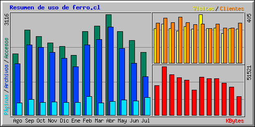 Resumen de uso de ferro.cl